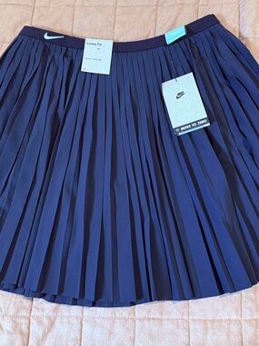 Nike Navy Pleated Circle Skirt